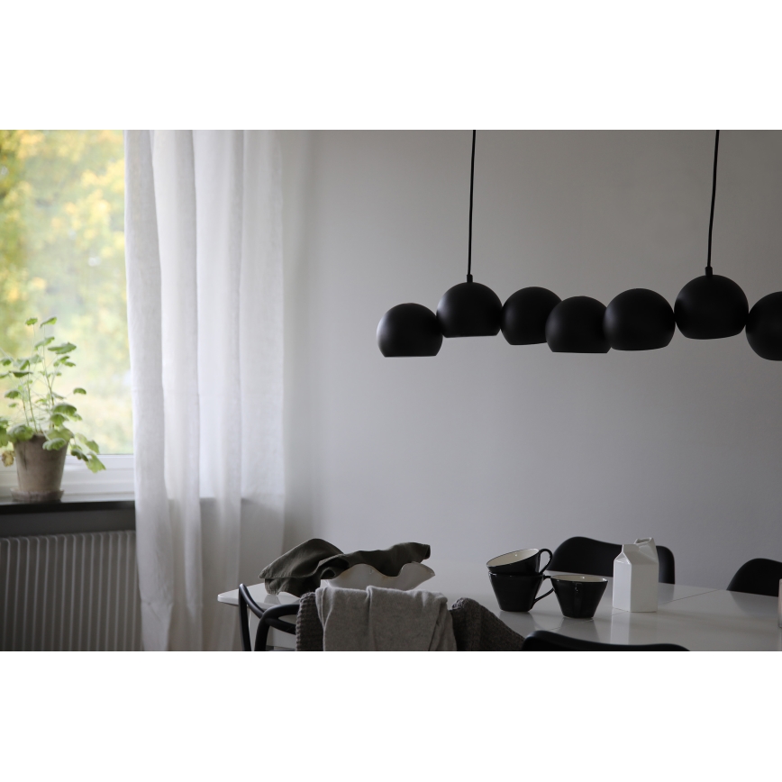 Markslöjd 108860 - Lustr na lanku CUPOLO 7xE14/40W/230V černá