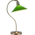 Markslöjd 108864 - Stolní lampa VELA 1xE27/40W/230V mosaz/zelená
