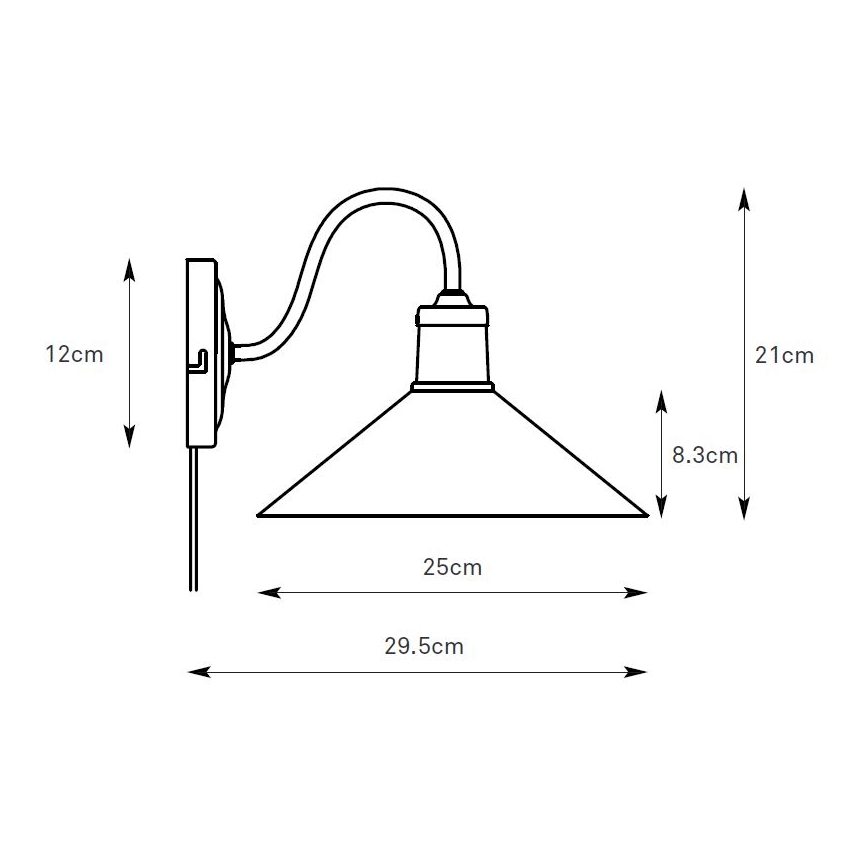 Markslöjd 108865 - Nástěnná lampa VELA 1xE27/40W/230V mosaz/bílá