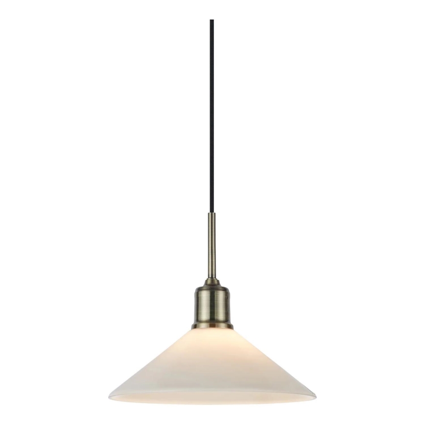 Markslöjd 108867 - Lustr na lanku VELA 1xE27/40W/230V mosaz/bílá
