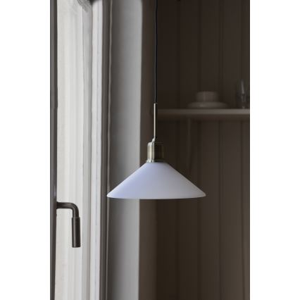 Markslöjd 108867 - Lustr na lanku VELA 1xE27/40W/230V mosaz/bílá
