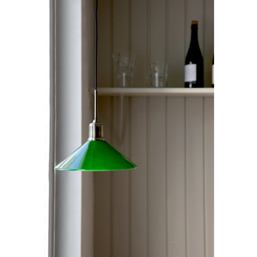 Markslöjd 108868 - Lustr na lanku VELA 1xE27/40W/230V mosaz/zelená