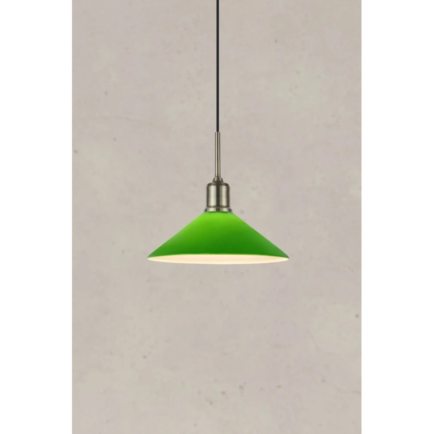 Markslöjd 108868 - Lustr na lanku VELA 1xE27/40W/230V mosaz/zelená