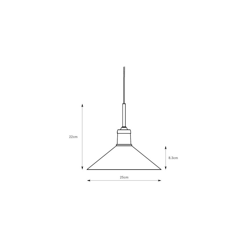 Markslöjd 108868 - Lustr na lanku VELA 1xE27/40W/230V mosaz/zelená