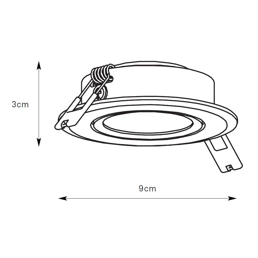 Markslöjd 108885 - LED Stmívatelné koupelnové podhledové svítidlo PLUTO LED/4,9W/230V CRI 90 IP44 bílá