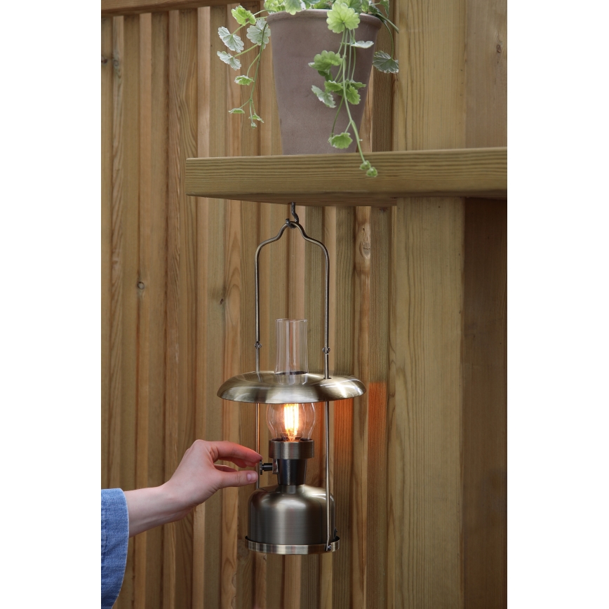 Markslöjd 108894 - LED Stmívatelná venkovní nabíjecí stolní lampa FANOS LED/2,5W/3,7V 4000 mAh IP44 mosaz