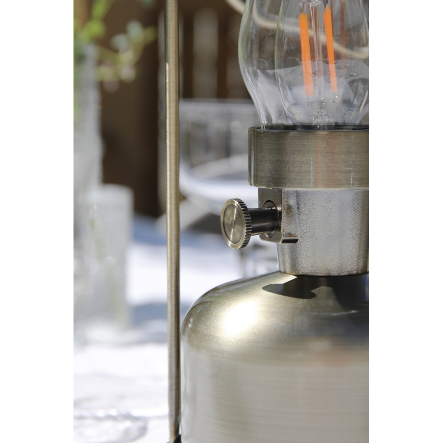 Markslöjd 108894 - LED Stmívatelná venkovní nabíjecí stolní lampa FANOS LED/2,5W/3,7V 4000 mAh IP44 mosaz