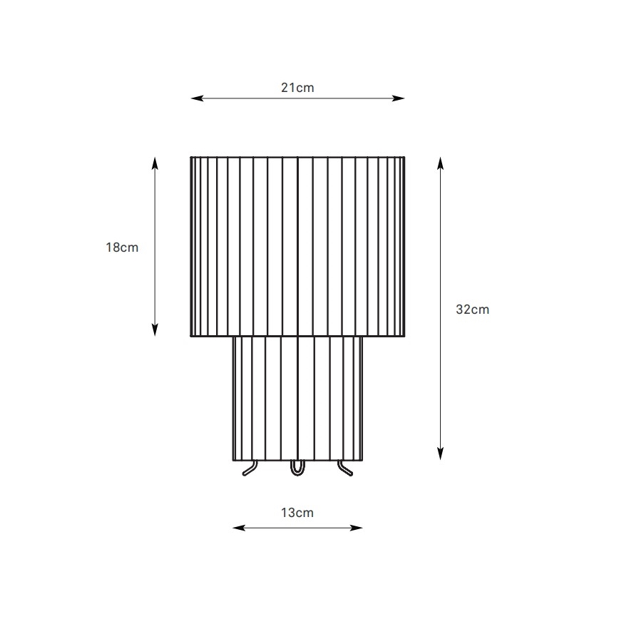 Markslöjd 108896 - Stolní lampa CATIS 1xE27/60W/230V 32 cm šedá