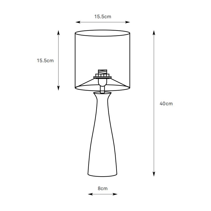 Markslöjd 108906 - Stolní lampa BIRILLO 1xE14/60W/230V krémová