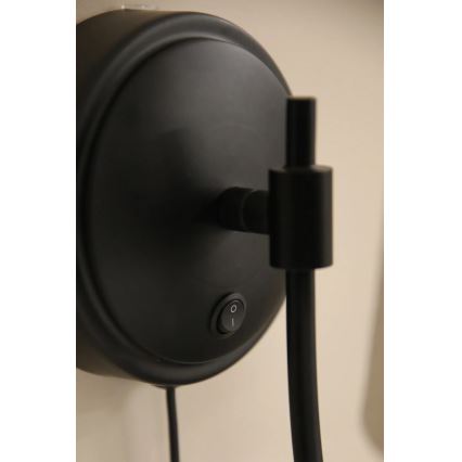 Markslöjd 108907 - Nástěnná lampa AMAR 1xE14/40W/230V béžová/černá