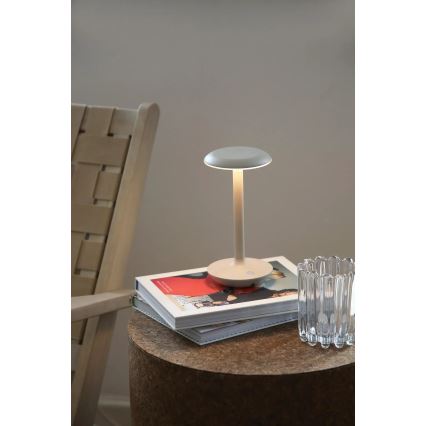 Markslöjd 108917 - LED Stmívatelná venkovní nabíjecí stolní lampa PETIT LED/2W/1800 mAh 2200/2700/3000K IP44 šedá
