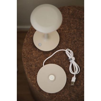 Markslöjd 108917 - LED Stmívatelná venkovní nabíjecí stolní lampa PETIT LED/2W/1800 mAh 2200/2700/3000K IP44 šedá