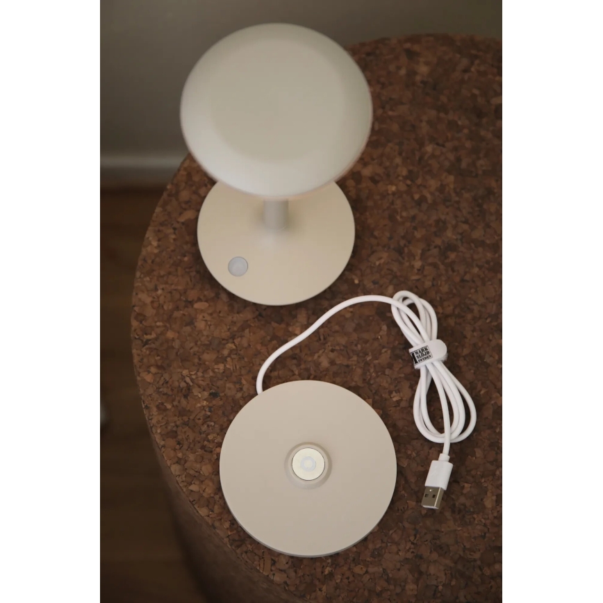 Markslöjd 108917 - LED Stmívatelná venkovní nabíjecí stolní lampa PETIT LED/2W/1800 mAh 2200/2700/3000K IP44 šedá