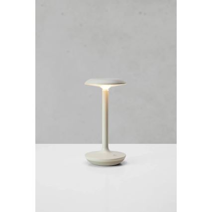 Markslöjd 108917 - LED Stmívatelná venkovní nabíjecí stolní lampa PETIT LED/2W/1800 mAh 2200/2700/3000K IP44 šedá