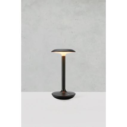 Markslöjd 108918 - LED Stmívatelná venkovní nabíjecí stolní lampa PETIT LED/2W/1800 mAh 2200/2700/3000K IP44 černá
