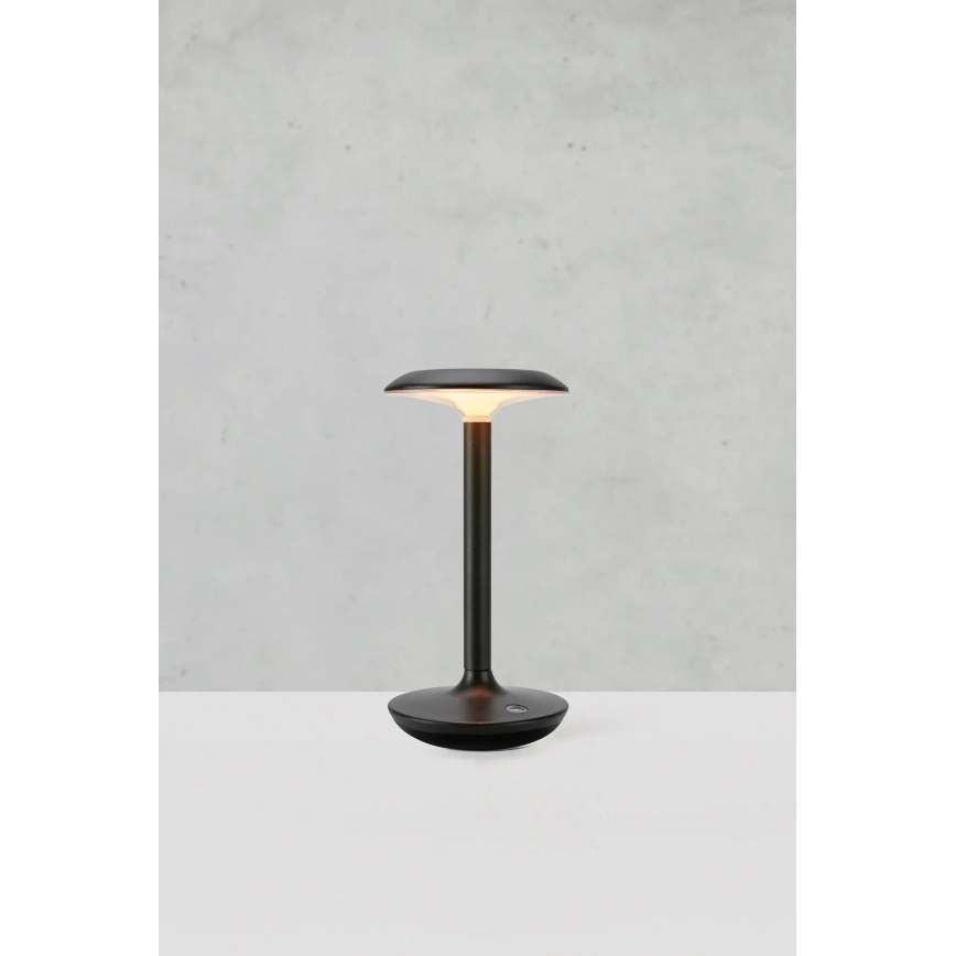 Markslöjd 108918 - LED Stmívatelná venkovní nabíjecí stolní lampa PETIT LED/2W/1800 mAh 2200/2700/3000K IP44 černá