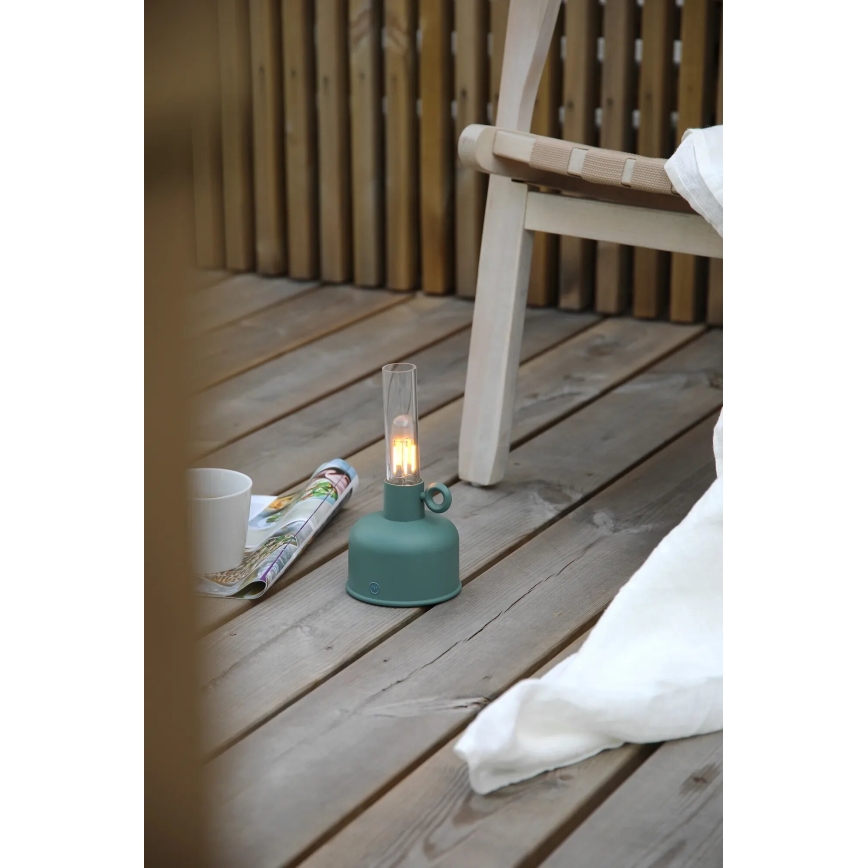 Markslöjd 108920 - LED Stmívatelná venkovní nabíjecí stolní lampa ASTRID LED/2W/1200 mAh IP44 zelená