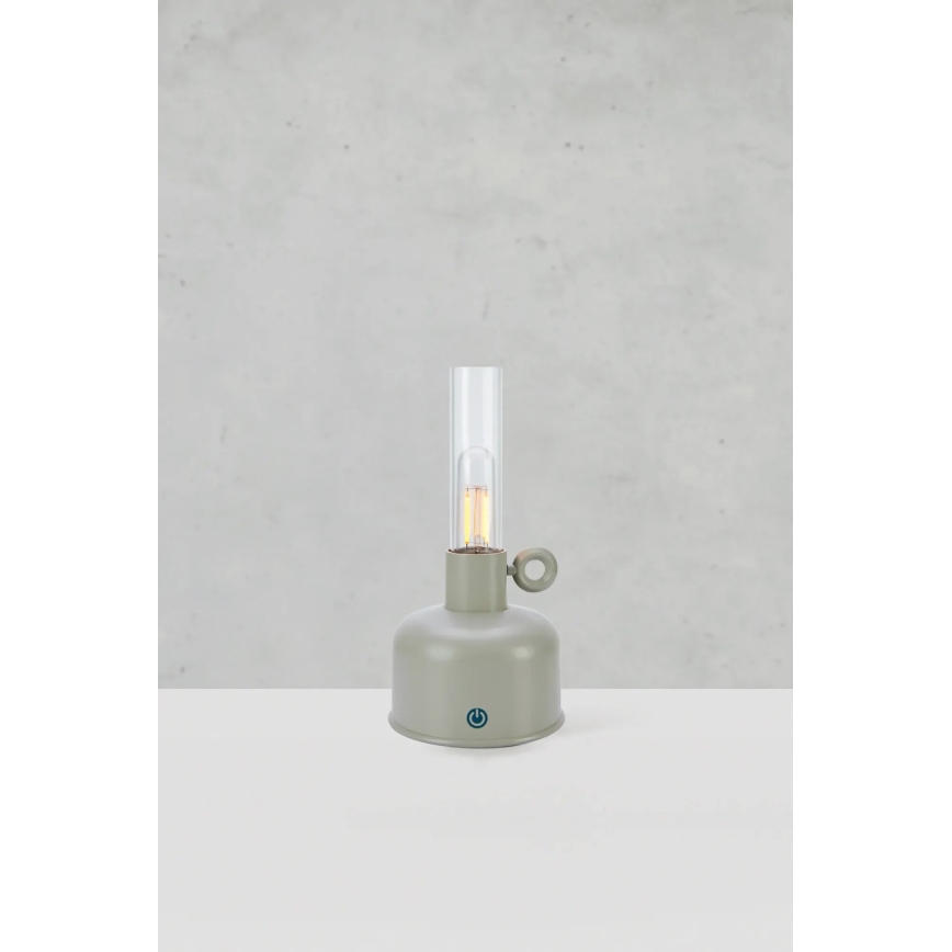Markslöjd 108921 - LED Stmívatelná venkovní nabíjecí stolní lampa ASTRID LED/2W/1200 mAh IP44 šedá