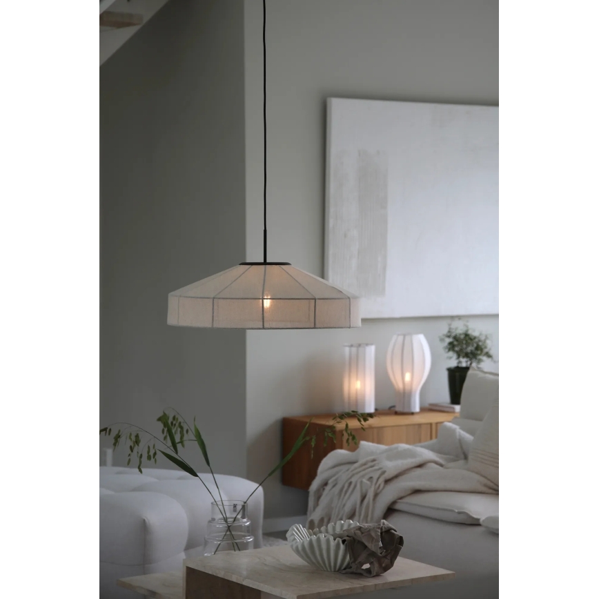 Markslöjd 108955 - Lustr na lanku ALIA 1xE27/60W/230V pr. 57 cm krémová/černá