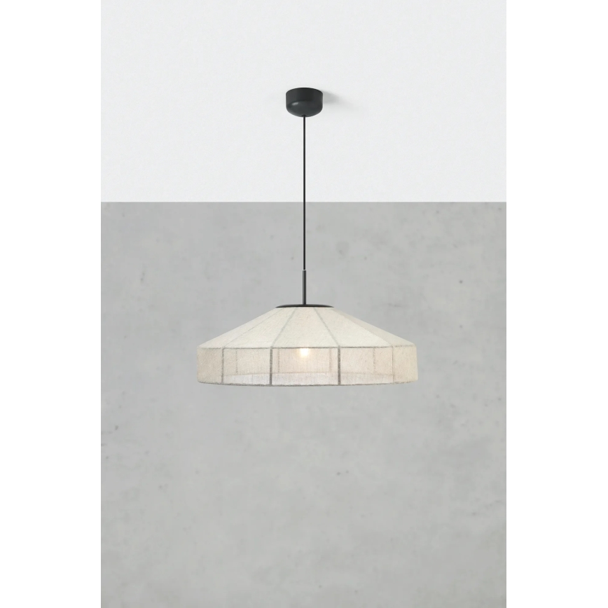 Markslöjd 108955 - Lustr na lanku ALIA 1xE27/60W/230V pr. 57 cm krémová/černá