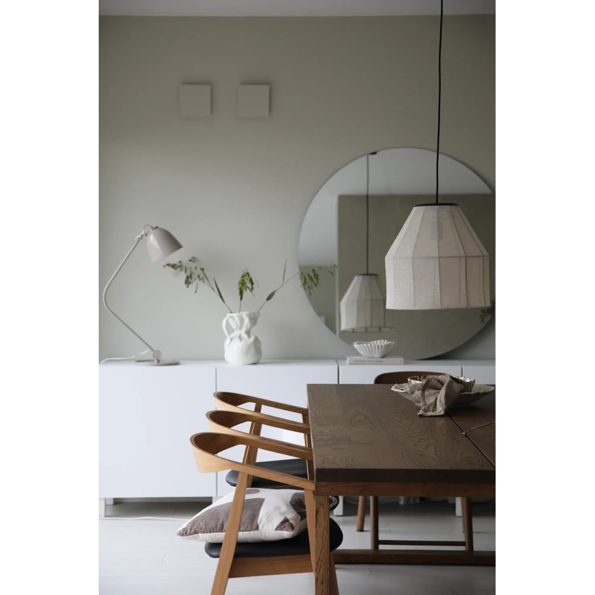 Markslöjd 108956 - Lustr na lanku AIKO 1xE27/60W/230V pr. 37 cm krémová/černá