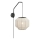 Markslöjd 108957 - Nástěnná lampa ASUKA 1xE27/60W/230V len/černá