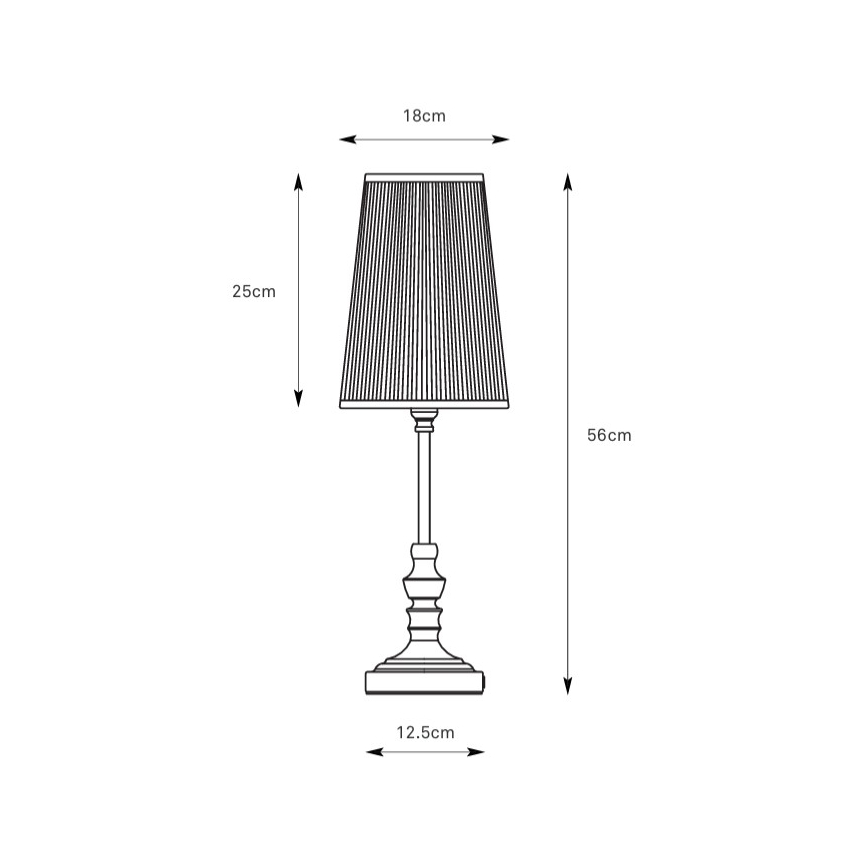 Markslöjd 108969 - Stolní lampa NOBLE 1xE14/40W/230V 56 cm bílá/mosaz