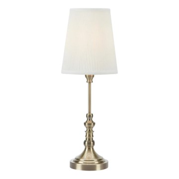 Markslöjd 108970 - Stolní lampa NOBLE 1xE14/40W/230V 66 cm bílá/mosaz