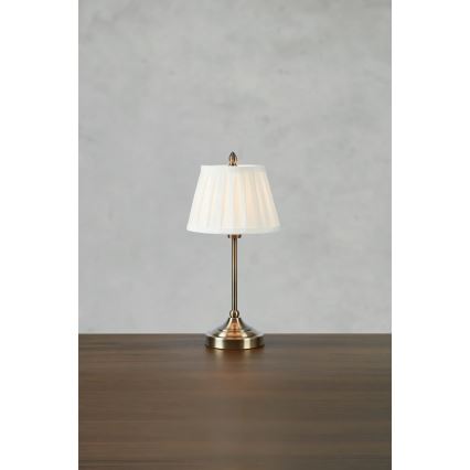 Markslöjd 108973 - Stolní lampa OXFORD 1xE14/40W/230V bílá/mosaz