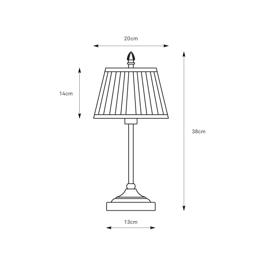 Markslöjd 108973 - Stolní lampa OXFORD 1xE14/40W/230V bílá/mosaz