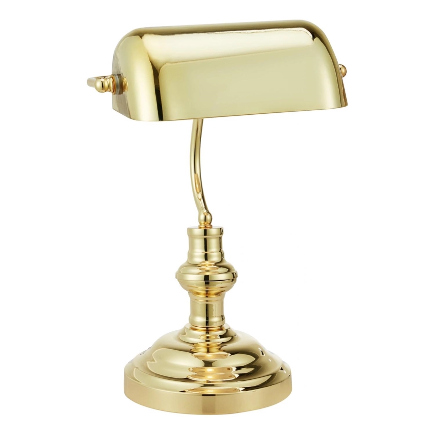 Markslöjd 108977 - Stolní lampa BANKERS 1xE14/40W/230V zlatá