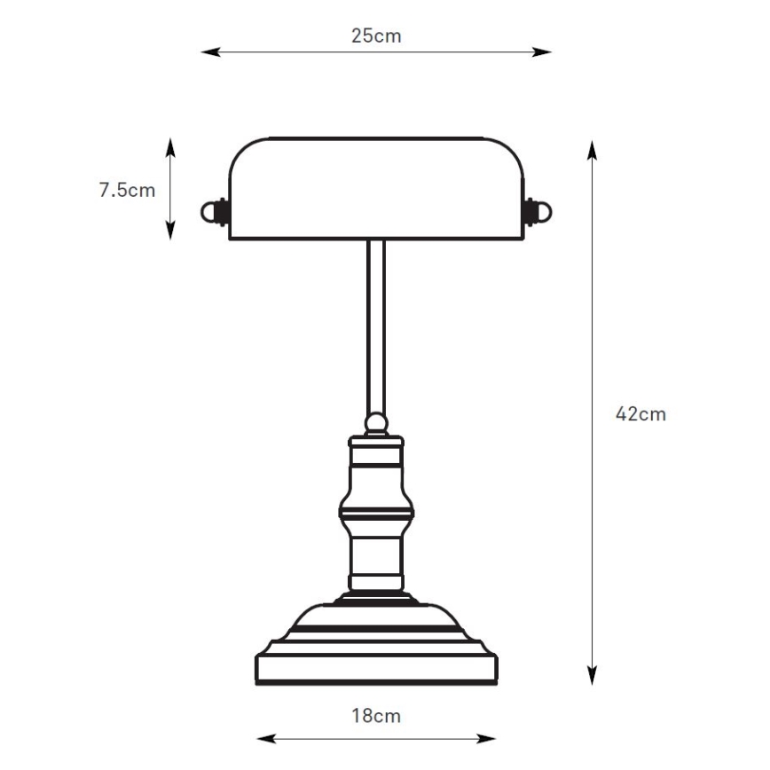 Markslöjd 108977 - Stolní lampa BANKERS 1xE14/40W/230V zlatá