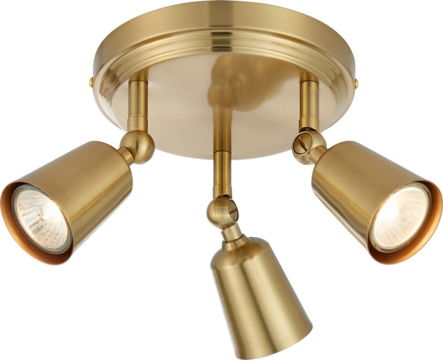 Markslöjd 108980 - Bodové svítidlo TINY 3xGU10/7W/230V mosaz