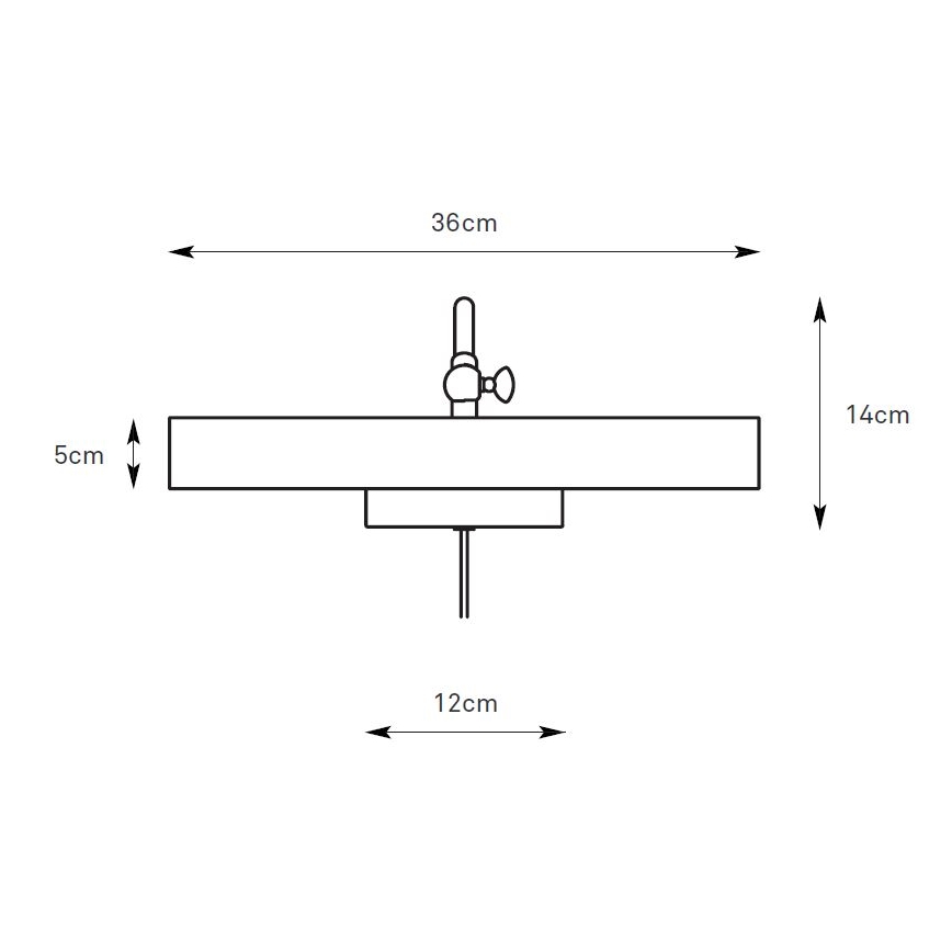 Markslöjd 108982 - Obrazové svítidlo CIGLIA 2xE14/40W/230V mosaz