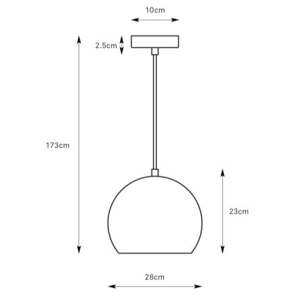 Markslöjd 108988 - Lustr na lanku POP 1xE27/40W/230V pr. 28 cm zelená