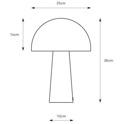 Markslöjd 108993 - Stolní lampa MANTAR 1xE14/40W/230V šedá