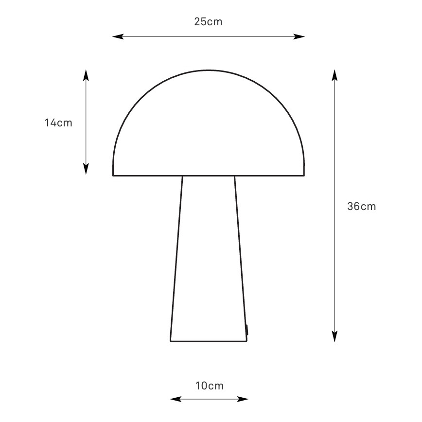 Markslöjd 108993 - Stolní lampa MANTAR 1xE14/40W/230V šedá