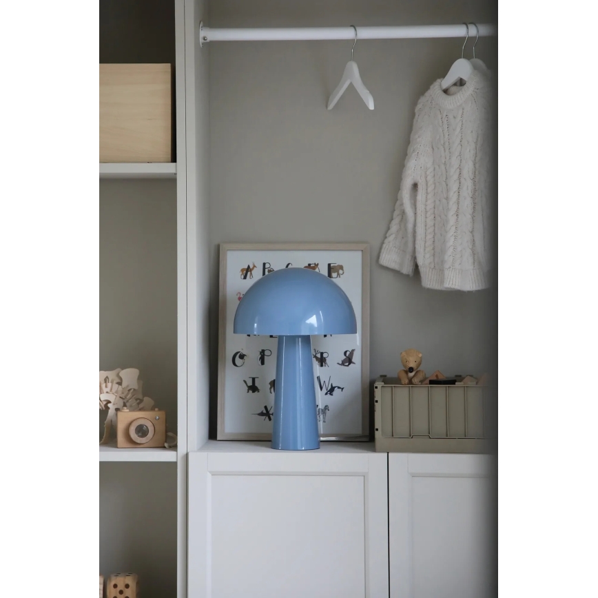 Markslöjd 108994 - Stolní lampa MANTAR 1xE14/40W/230V modrá
