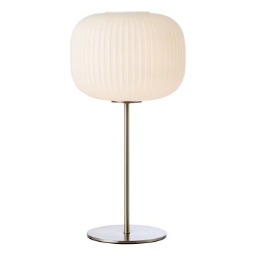 Markslöjd 109007 - Stolní lampa SOBER 1xE27/40W/230V bílá/matný chrom