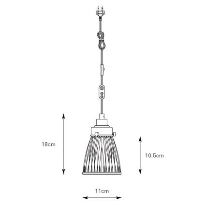 Markslöjd 109009 - Lustr na lanku BELLIS 1xE14/40W/230V matný chrom