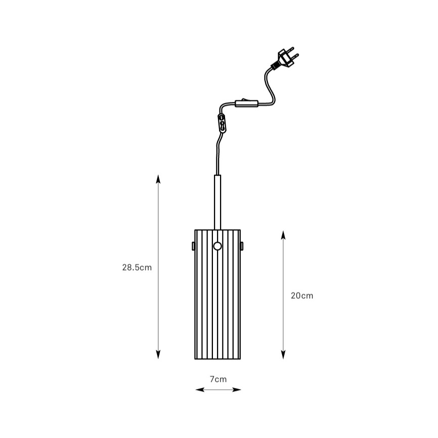 Markslöjd 109015 - Lustr na lanku TIBIA 1xE14/40W/230V kouřová béžová/mosaz
