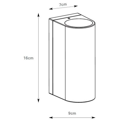Markslöjd 109111 - LED Stmívatelné venkovní nástěnné svítidlo ALOR 2xLED/4,9W/230V IP65 hnědá
