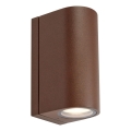 Markslöjd 109111 - LED Stmívatelné venkovní nástěnné svítidlo ALOR 2xLED/4,9W/230V IP65 hnědá