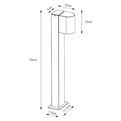 Markslöjd 109114 - LED Stmívatelná venkovní lampa ALOR LED/4,9W/230V IP65 hnědá