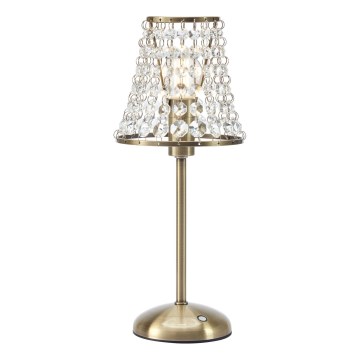 Markslöjd 109125 - LED Stmívatelná nabíjecí dotyková stolní lampa LIORA 1xE14/2W/2000 mAh mosaz