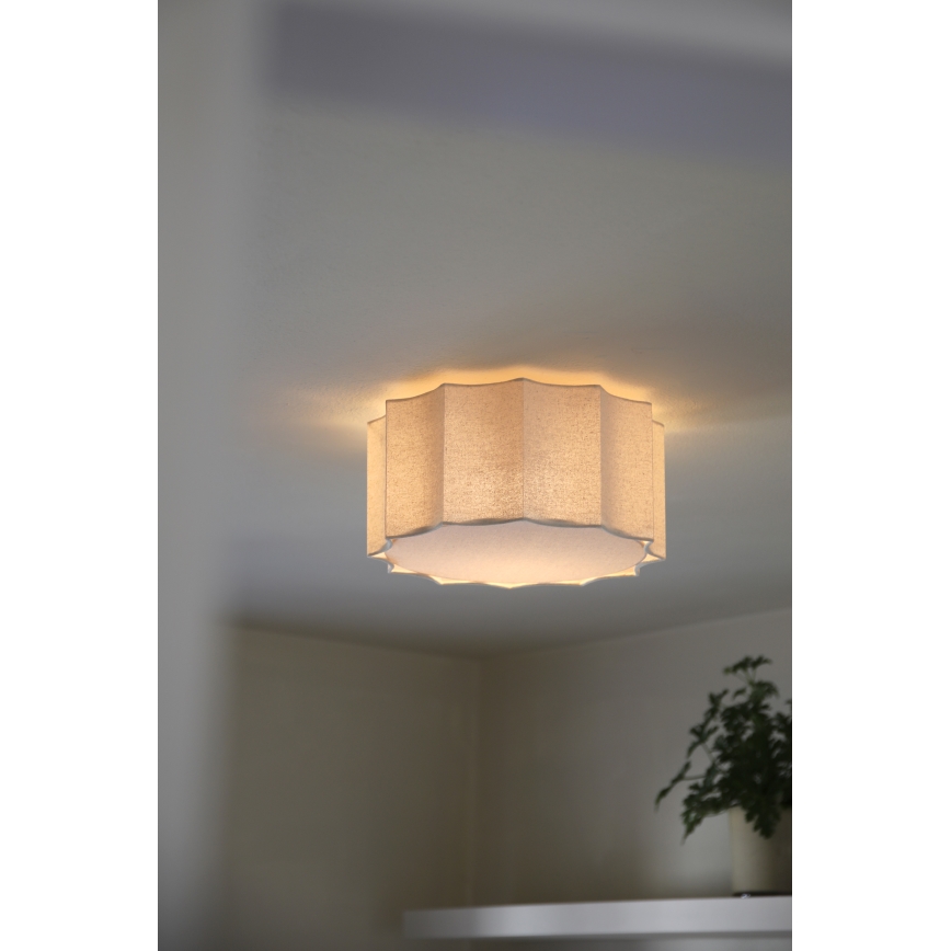 Markslöjd 109134 - Stropní svítidlo OLEA 2xE27/11W/230V pr. 35 cm len