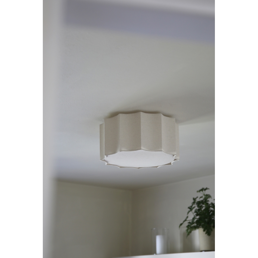 Markslöjd 109134 - Stropní svítidlo OLEA 2xE27/11W/230V pr. 35 cm len