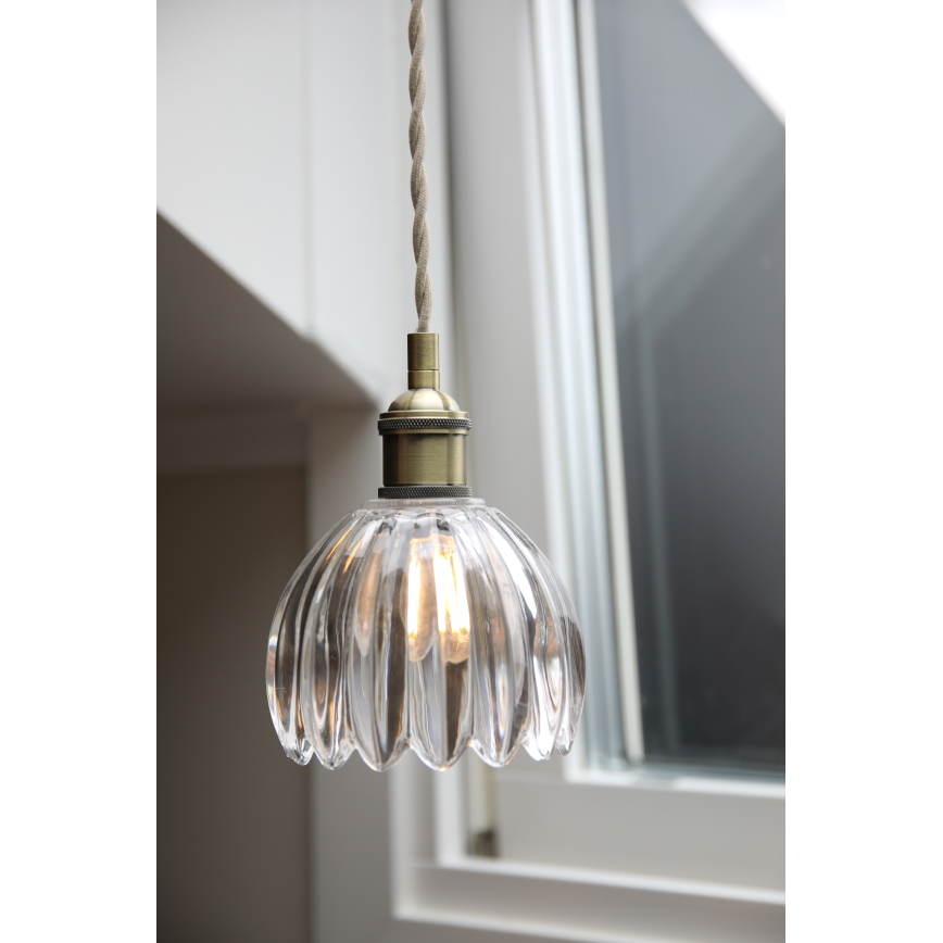 Markslöjd 109136 - Lustr na lanku GOTA 1xE14/40W/230V mosaz/čirá