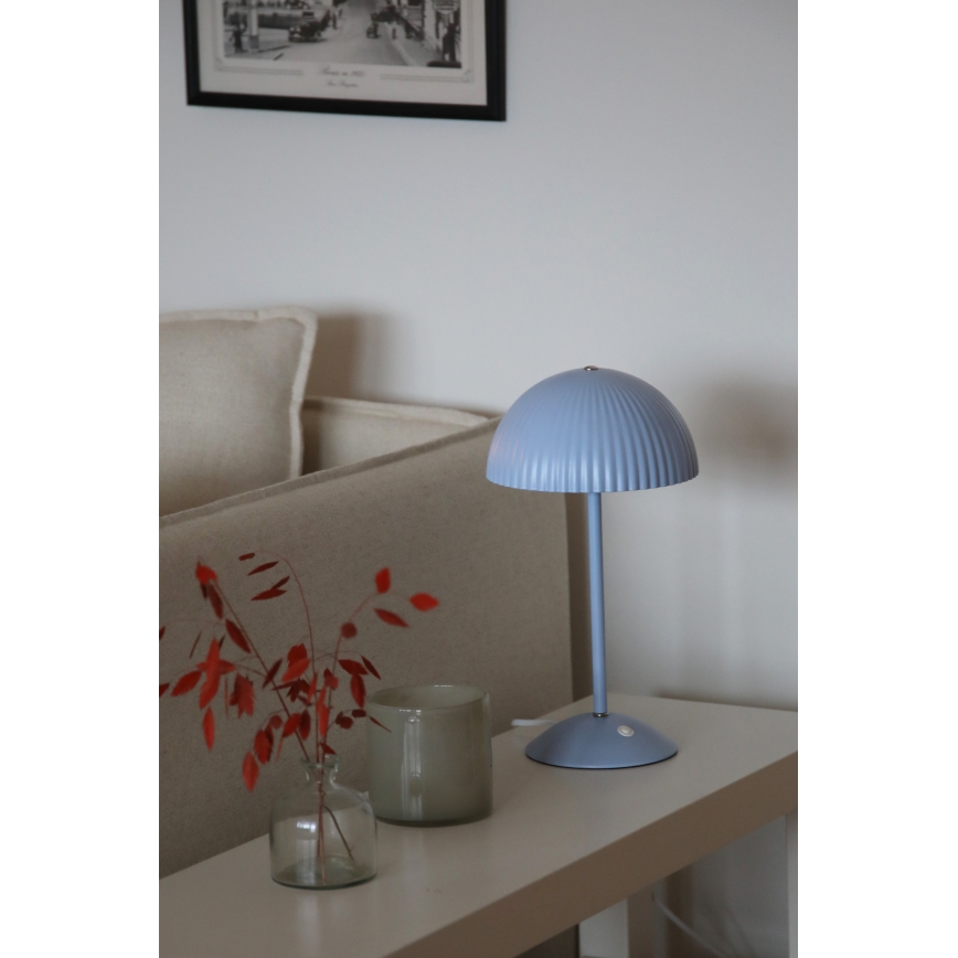 Markslöjd 109140 - Stolní lampa ZIN 2xG9/20W/230V modrá