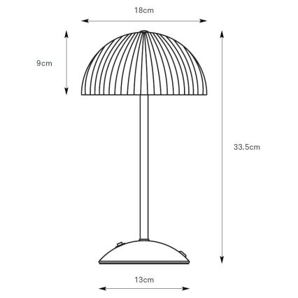 Markslöjd 109141 - Stolní lampa ZIN 2xG9/20W/230V béžová